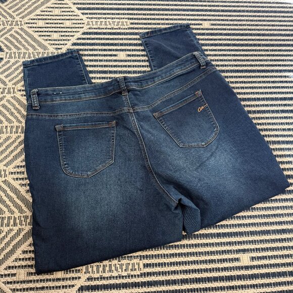 American Rag Plus Size 20W Dark Wash Skinny Denim Jeans - Picture 2 of 5